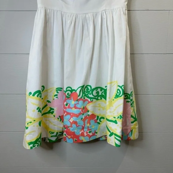 Lily Pulitzer | Strapless Lottie Resort Mariposa Placed Floral Dress Size 0 - Picture 4 of 16